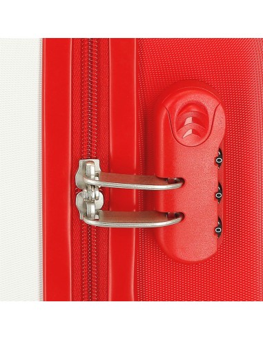 2081342 TROLLEY ABS 50CM. 4R. 101 DALMATAS BLANCO/ROJO