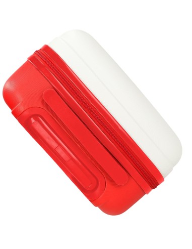 2081342 TROLLEY ABS 50CM. 4R. 101 DALMATAS BLANCO/ROJO