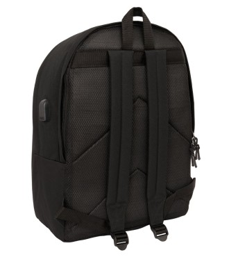 MOCHILA DOBLE PARA PORTATIL 15,6"+USB F.C.BARCELONA CHICA NEGRO | C... 2