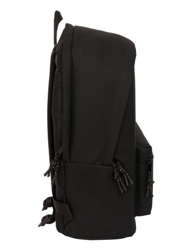 MOCHILA DOBLE PARA PORTATIL 15,6"+USB F.C.BARCELONA CHICA NEGRO | C...