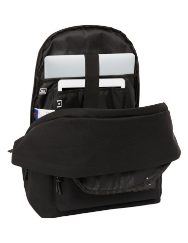 MOCHILA DOBLE PARA PORTATIL 15,6"+USB F.C.BARCELONA CHICA NEGRO | C...