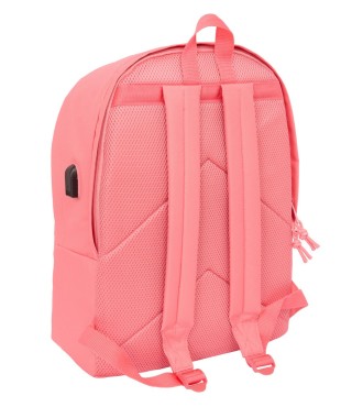 MOCHILA DOBLE PARA PORTATIL 15,6"+USB F.C.BARCELONA CHICA CORAL | C... 2