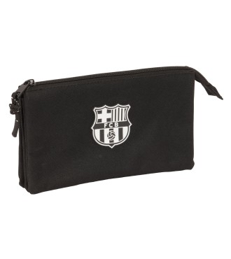 PORTATODO TRIPLE F.C.BARCELONA CHICA NEGRO | Comprar PORTATODO TRIP...