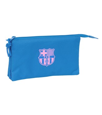 PORTATODO TRIPLE F.C.BARCELONA CHICA INDIGO | Comprar PORTATODO TRI...