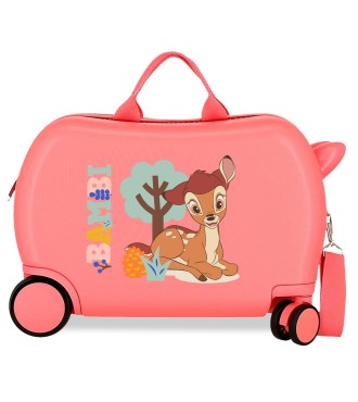 2661025 MALETA INF.ABS 4R.(2 MULTI.) 45CM. BAMBI CORAL