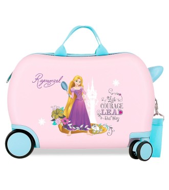 2671021 MALETA INF.ABS 4R.(2 MULTI.) 45CM. RAPUNZEL ROSA