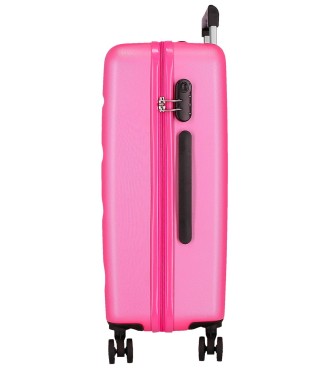 584936G TROLLEY ABS 75CM. 4R. ROLL ROAD FLEX ROSA 2