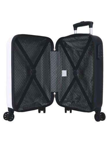 4831341 TROLLEY ABS 50CM. 4R. NINJA ATTACK BLANCO/MARINO