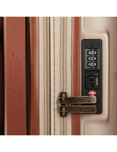 5128827 TROLLEY ABS 70CM. C/EXP. 4R. EL POTRO OCURI CHAMPAGN