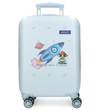 9891321 TROLLEY ABS 50CM. 4R. ENSO NEW FRIENDS AZUL CLARO