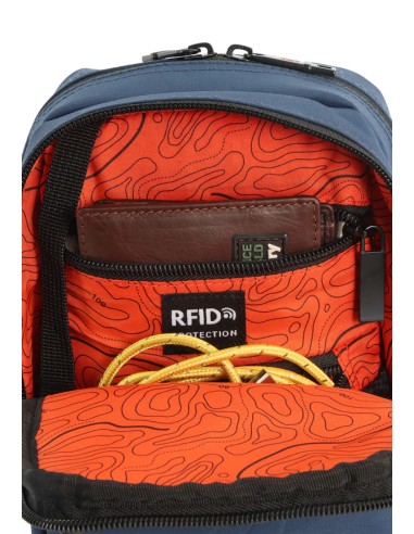 Bolso Bandolera Mini Hombre/Mujer Discovery Geyser Azul