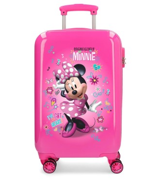 23314E1 TROLLEY ABS 55CM. 4R. MINNIE STICKERS