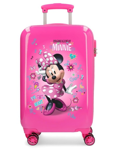 23314E1 TROLLEY ABS 55CM. 4R. MINNIE STICKERS