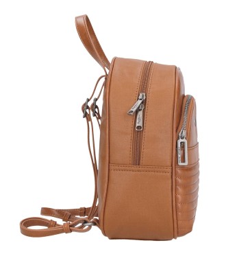 7152042 MOCHILA 27CM. PJL BIKER MARRON 2