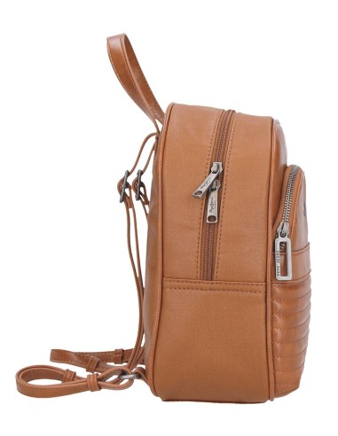 7152042 MOCHILA 27CM. PJL BIKER MARRON