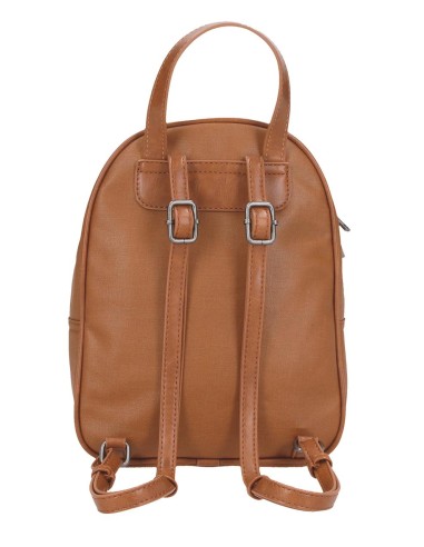 7152042 MOCHILA 27CM. PJL BIKER MARRON