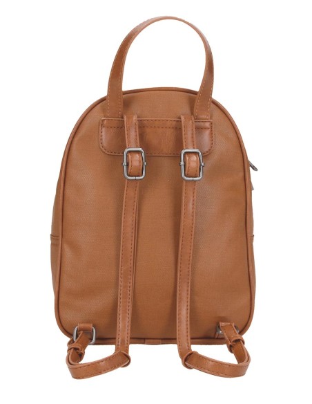 7152042 MOCHILA 27CM. PJL BIKER MARRON