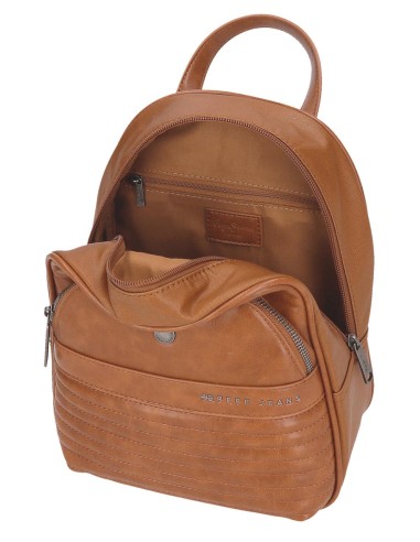 7152042 MOCHILA 27CM. PJL BIKER MARRON