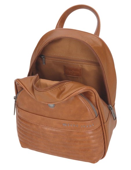 7152042 MOCHILA 27CM. PJL BIKER MARRON