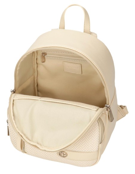 7912031 MOCHILA 25CM. PJL SPRIG BEIGE 7912031 MOCHILA 25CM. PJL SPRIG BEIGE