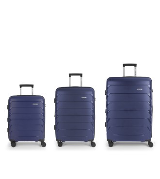 Set 3 Maletas C22-M-L Gabol Origami Azul