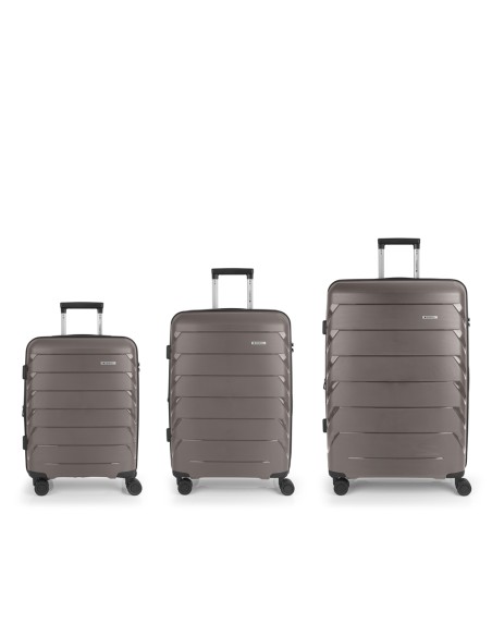 Set 3 Maletas C22-M-L Gabol Origami Piedra Set 3 Maletas C22-M-L Gabol Origami Piedra