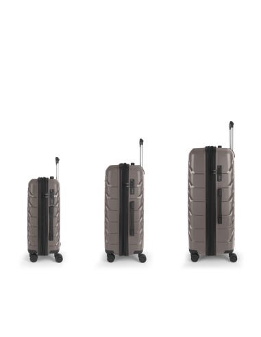 Set 3 Maletas C22-M-L Gabol Origami Piedra