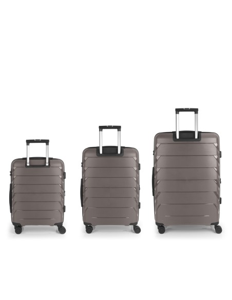 Set 3 Maletas C22-M-L Gabol Origami Piedra Set 3 Maletas C22-M-L Gabol Origami Piedra