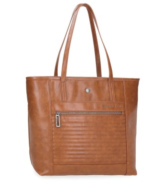 7157542 BOLSO TOTE PJL BIKER MARRON