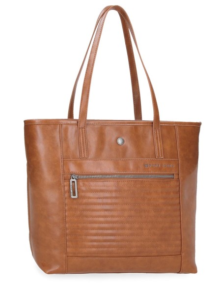 7157542 BOLSO TOTE PJL BIKER MARRON 7157542 BOLSO TOTE PJL BIKER MARRON