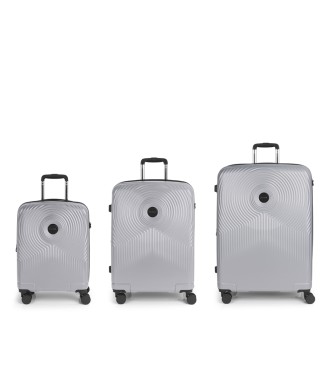 Set 3 Maletas C22-M-L Gabol Radar Plata