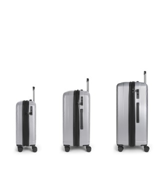 Set 3 Maletas C22-M-L Gabol Radar Plata 2