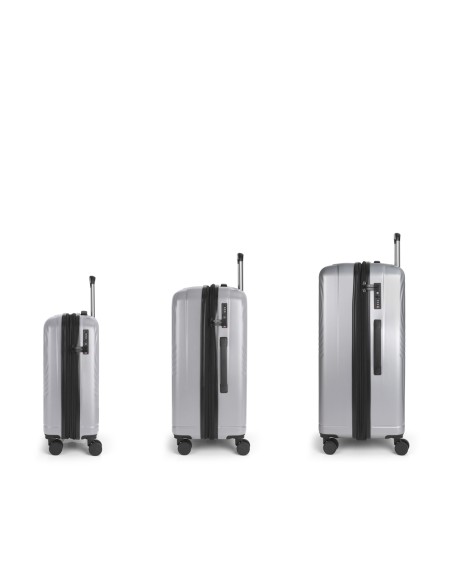 Set 3 Maletas C22-M-L Gabol Radar Plata Set 3 Maletas C22-M-L Gabol Radar Plata