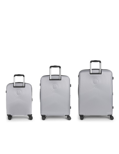Set 3 Maletas C22-M-L Gabol Radar Plata Set 3 Maletas C22-M-L Gabol Radar Plata