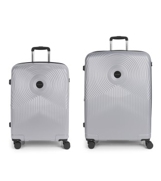 Set 2 Maletas M-L Gabol Radar Plata