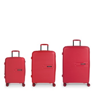 Set 3 Maletas C22-M-L Gabol Steady Rojo