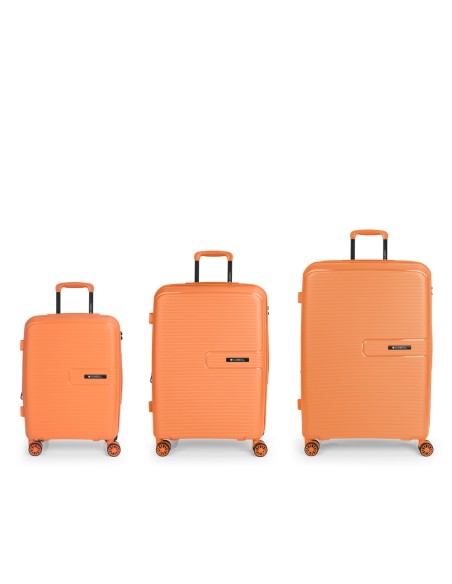 Set 3 Maletas C22-M-L Gabol Steady Naranja
