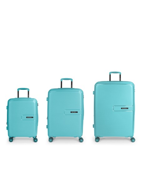 Set 3 Maletas C22-M-L Gabol Steady Turquesa