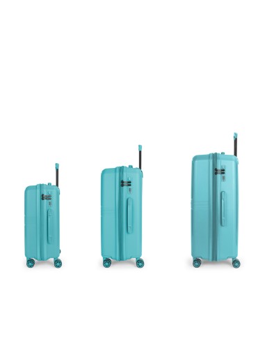 Set 3 Maletas C22-M-L Gabol Steady Turquesa