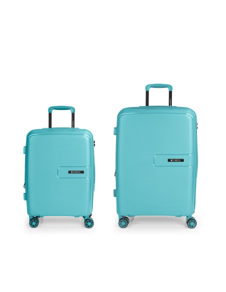 Set 2 Maletas C22-M  Gabol Steady Turquesa
