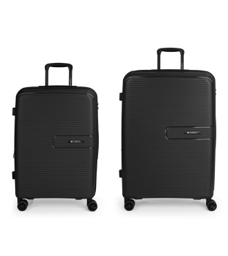 Set 2 Maletas M-L Gabol Steady Negro