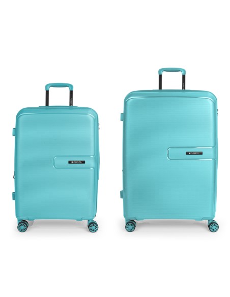 Set 2 Maletas M-L Gabol Steady Turquesa