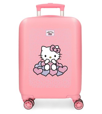 2031341 TROLLEY ABS 50CM. 4R. HELLO KITTY HEARTS & DOTS