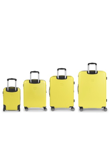 Set 4 Maletas C21-C22-M-L Gabol Future Plus Amarillo