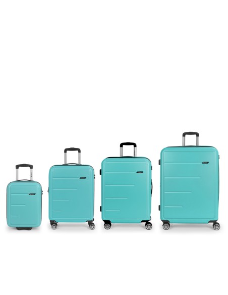 Set 4 Maletas C21-C22-M-L Gabol Future Plus Turquesa Set 4 Maletas C21-C22-M-L Gabol Future Plus Turquesa