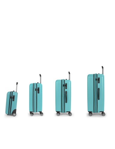 Set 4 Maletas C21-C22-M-L Gabol Future Plus Turquesa