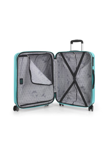 Set 4 Maletas C21-C22-M-L Gabol Future Plus Turquesa
