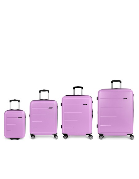 Set 4 Maletas C21-C22-M-L Gabol Future Plus Rosa Set 4 Maletas C21-C22-M-L Gabol Future Plus Rosa
