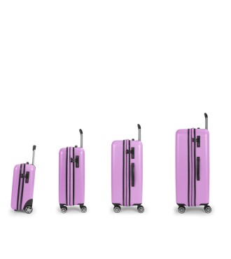 Set 4 Maletas C21-C22-M-L Gabol Future Plus Rosa 2