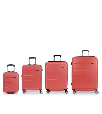 Set 4 Maletas C21-C22-M-L Gabol Future Plus Coral